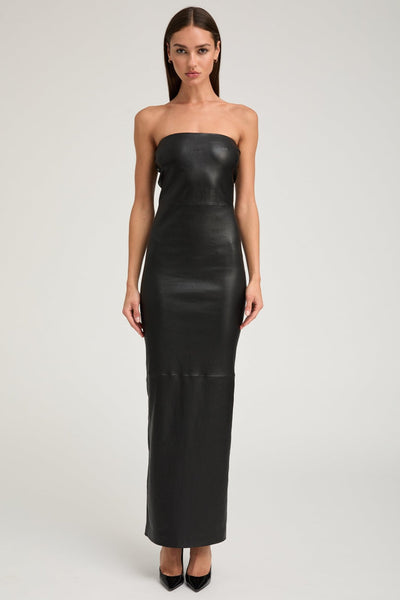 Black Leather Gown