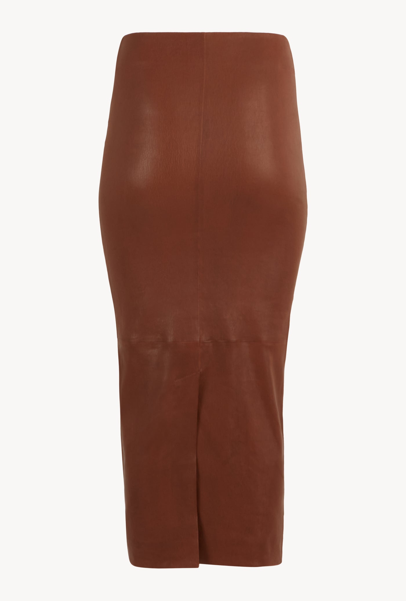 Cinnamon Leather Tube Skirt